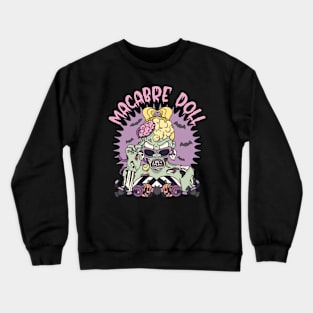 Macabre Doll Zombie Girl Crewneck Sweatshirt